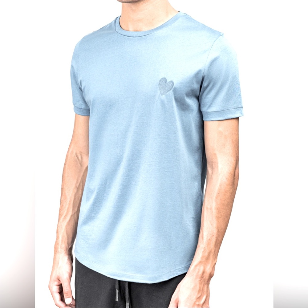 INIMIGO Classic Embroidery Heart POWDER BLUE M